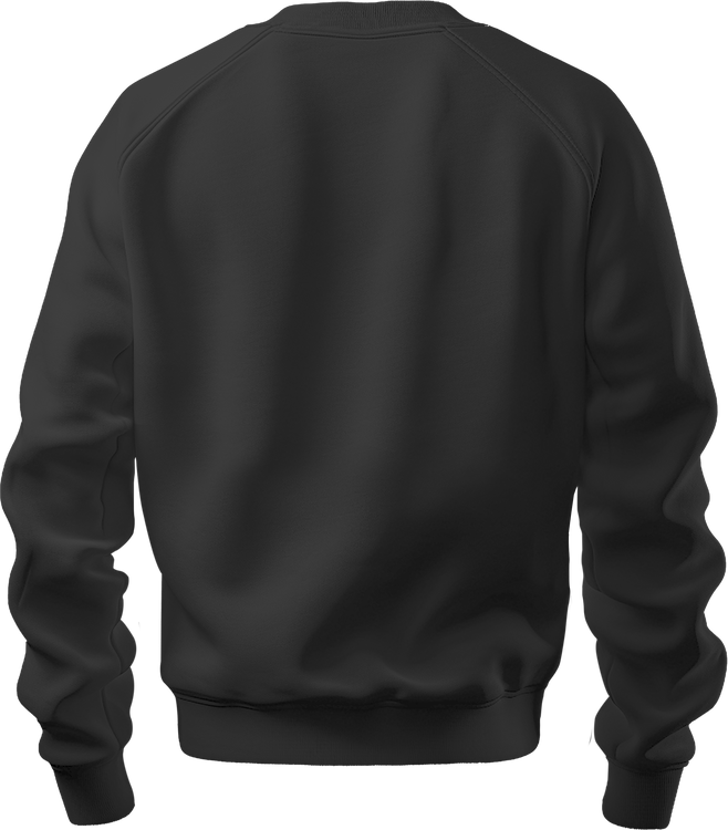 Black Realistic Sweater Mockup Back